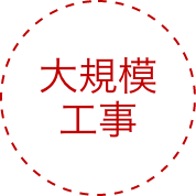 ⼤規模⼯事