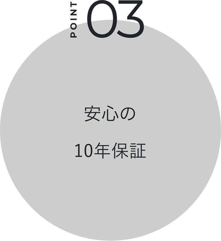 安心の10年保証
